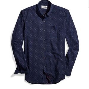 Men's Medium Slim-fit Long-Sleeve Dobby Shirt